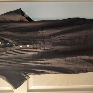 Women's Black Button-Up Dress